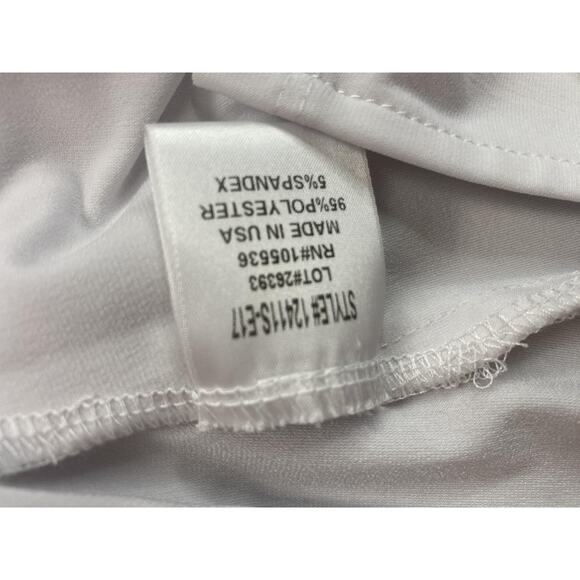 Slinky Brand Tunic Top Womens 3X White Scoop Neck Stretch Travel Knit Flowy - Picture 9 of 12